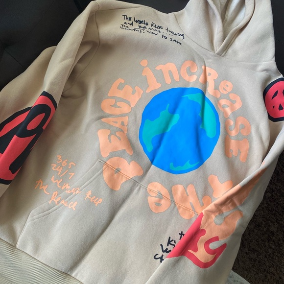 Graphic Hoodie with Peace Design pacsun - Picture 4 of 11